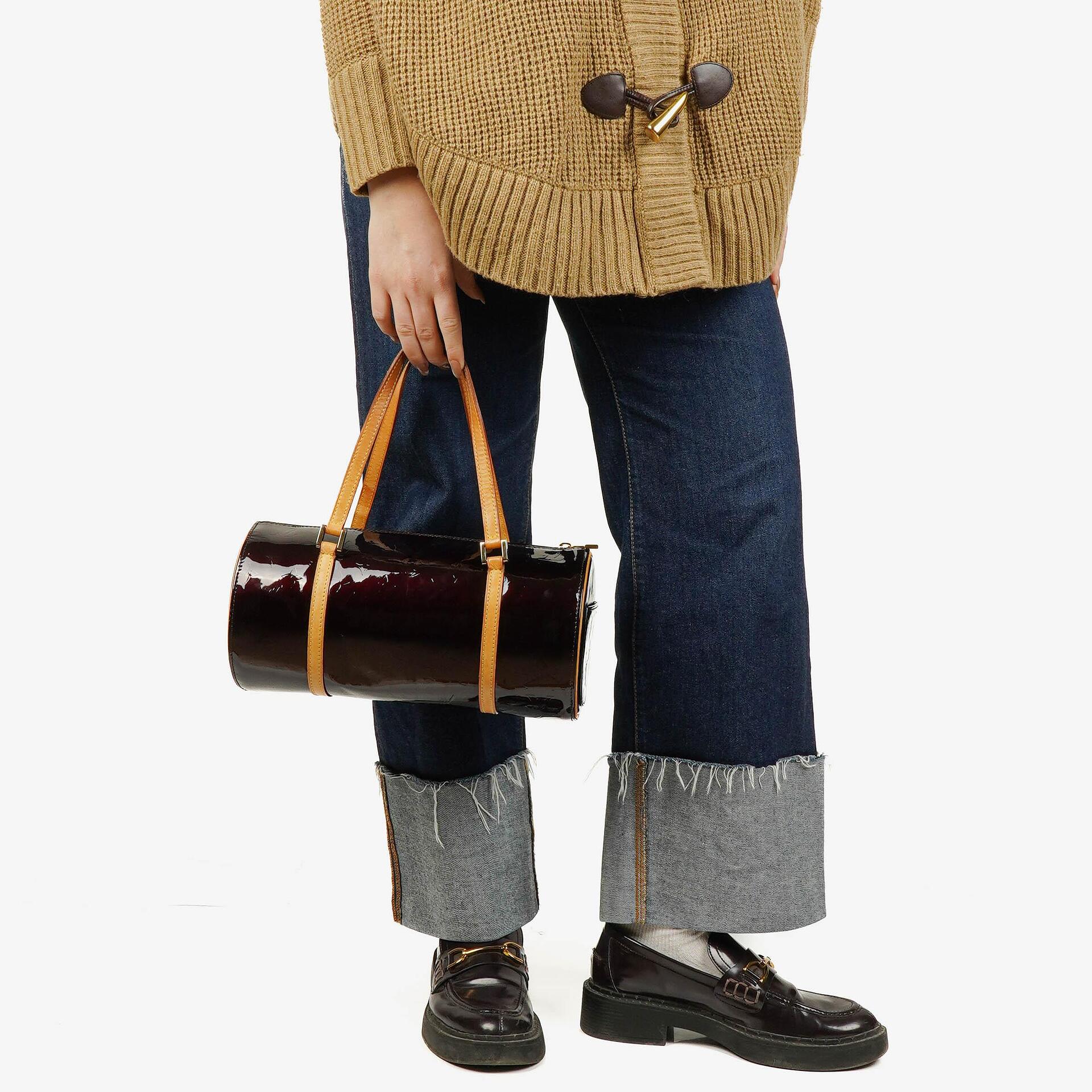 Louis Vuitton Papillon 30 Bedford Tasche aus Amarante Monogram Vernis Leder