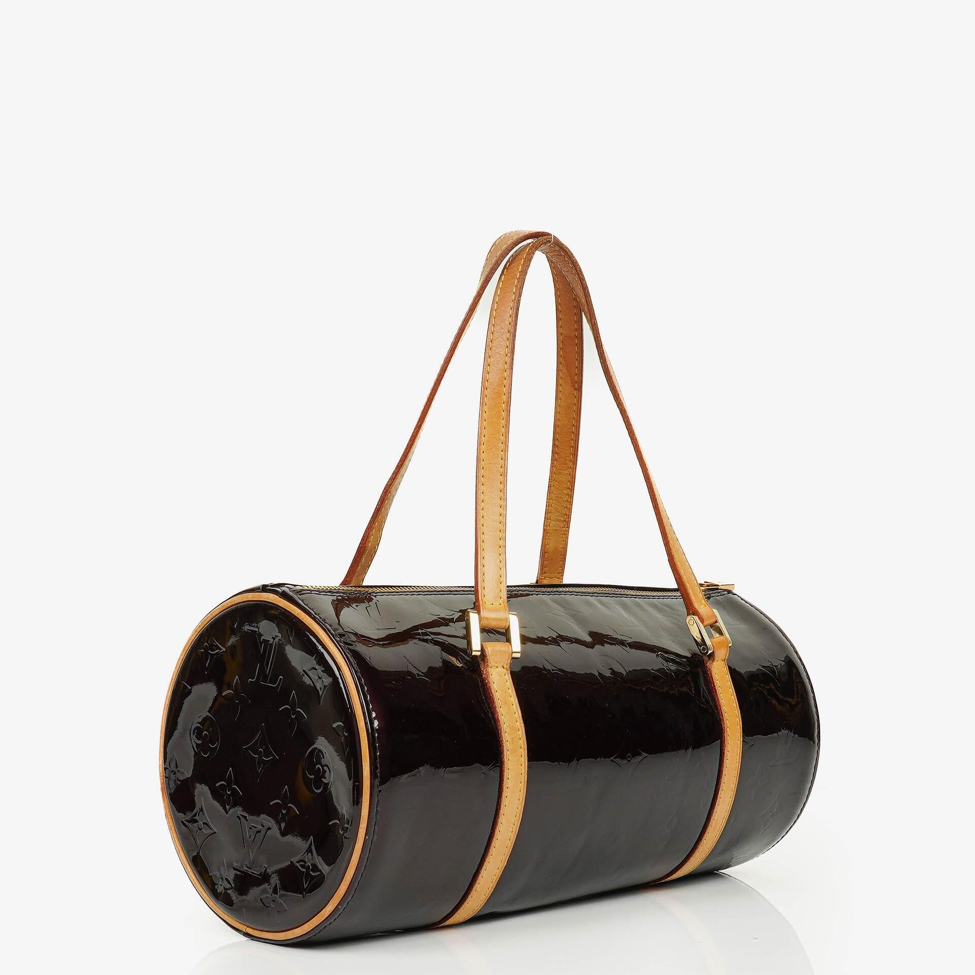 Louis Vuitton Papillon 30 Bedford Tasche aus Amarante Monogram Vernis Leder