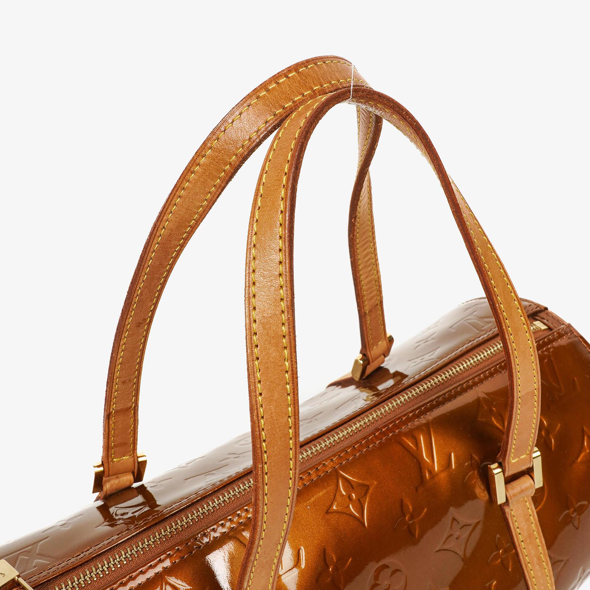 Louis Vuitton Papillon 30 Bedford Tasche aus Monogram Vernis Leder in Bronze
