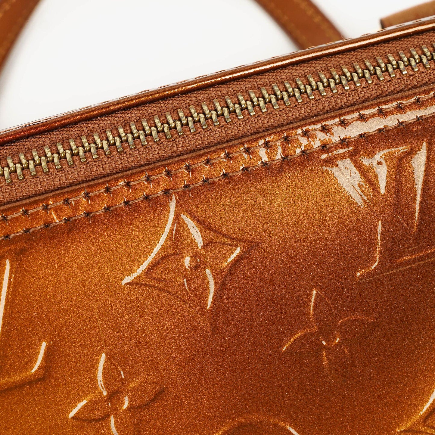 Louis Vuitton Papillon 30 Bedford Tasche aus Monogram Vernis Leder in Bronze