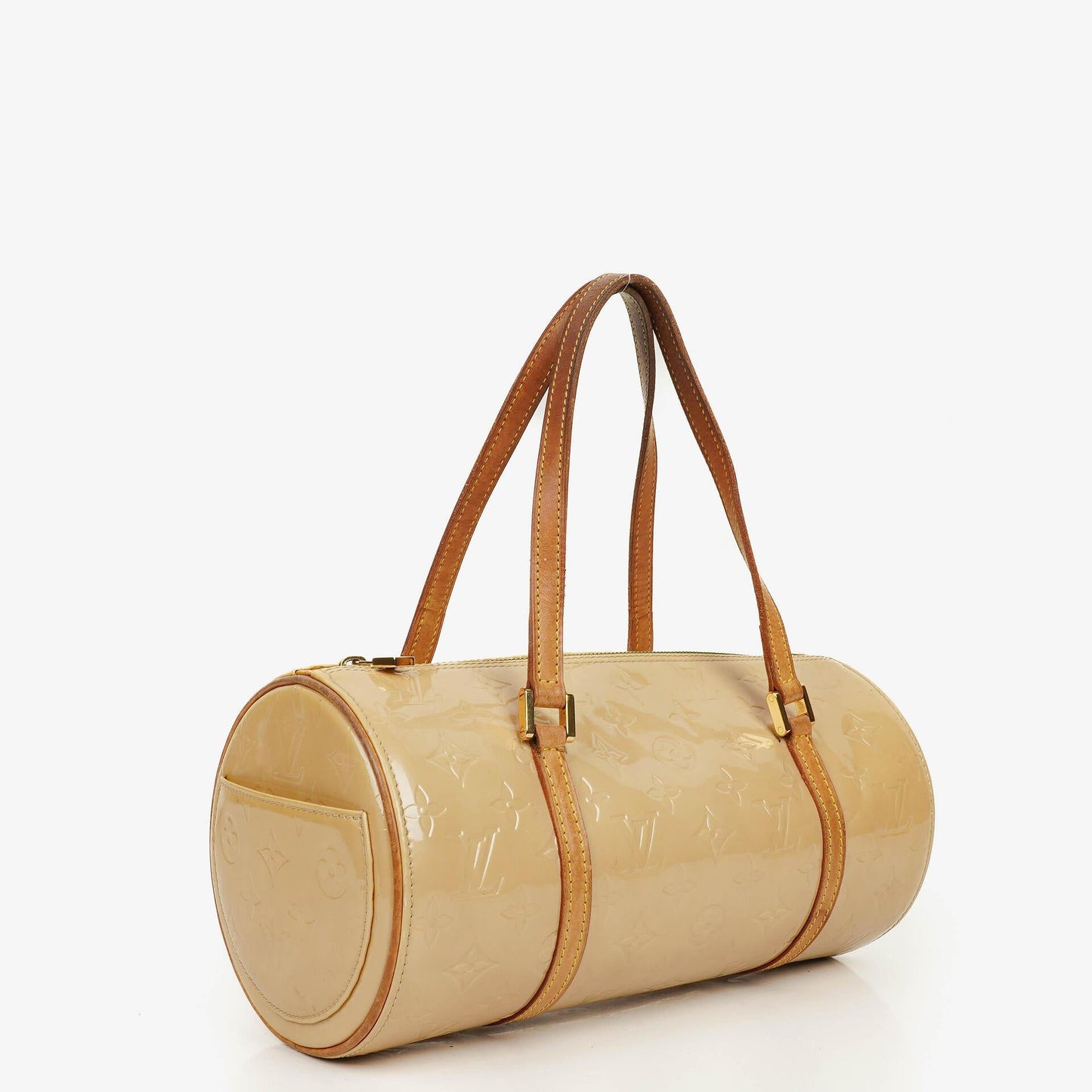 Louis Vuitton Papillon 30 Bedford Tasche aus cremebeigem Monogram Vernis Leder