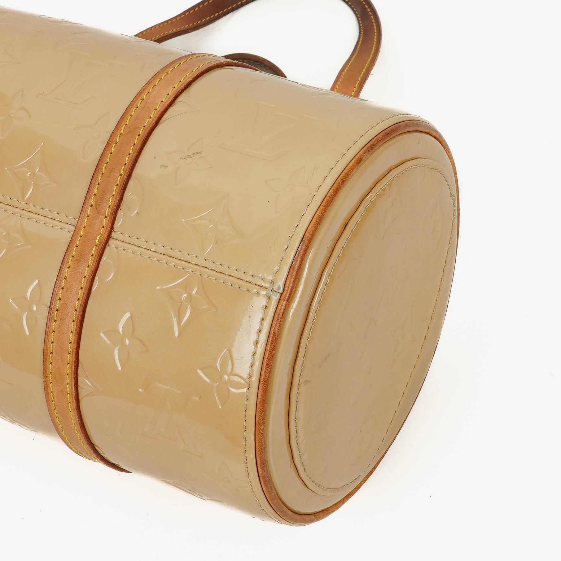 Louis Vuitton Papillon 30 Bedford Tasche aus cremebeigem Monogram Vernis Leder