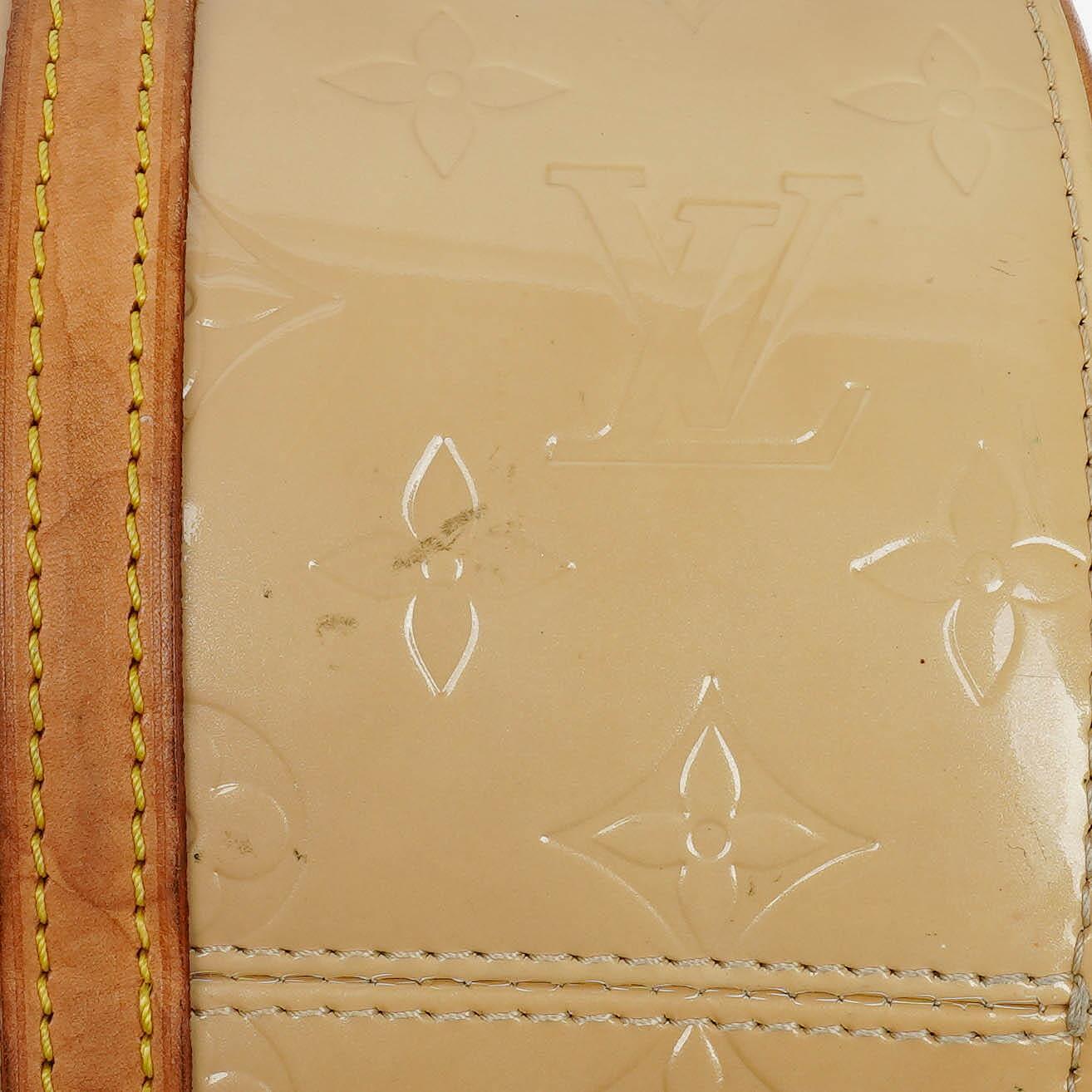 Louis Vuitton Papillon 30 Bedford Tasche aus cremebeigem Monogram Vernis Leder
