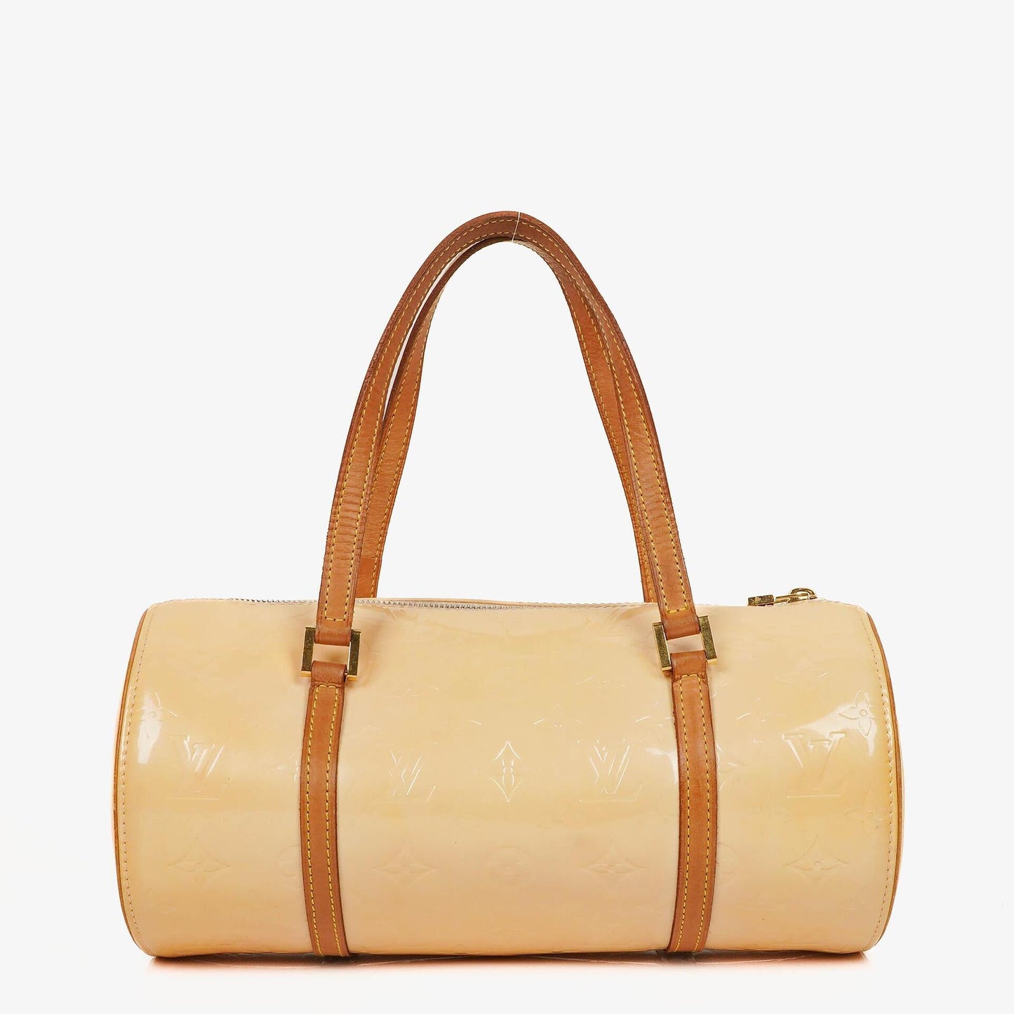 Louis Vuitton Papillon 30 Bedford Tasche aus cremebeigem Monogram Vernis Leder