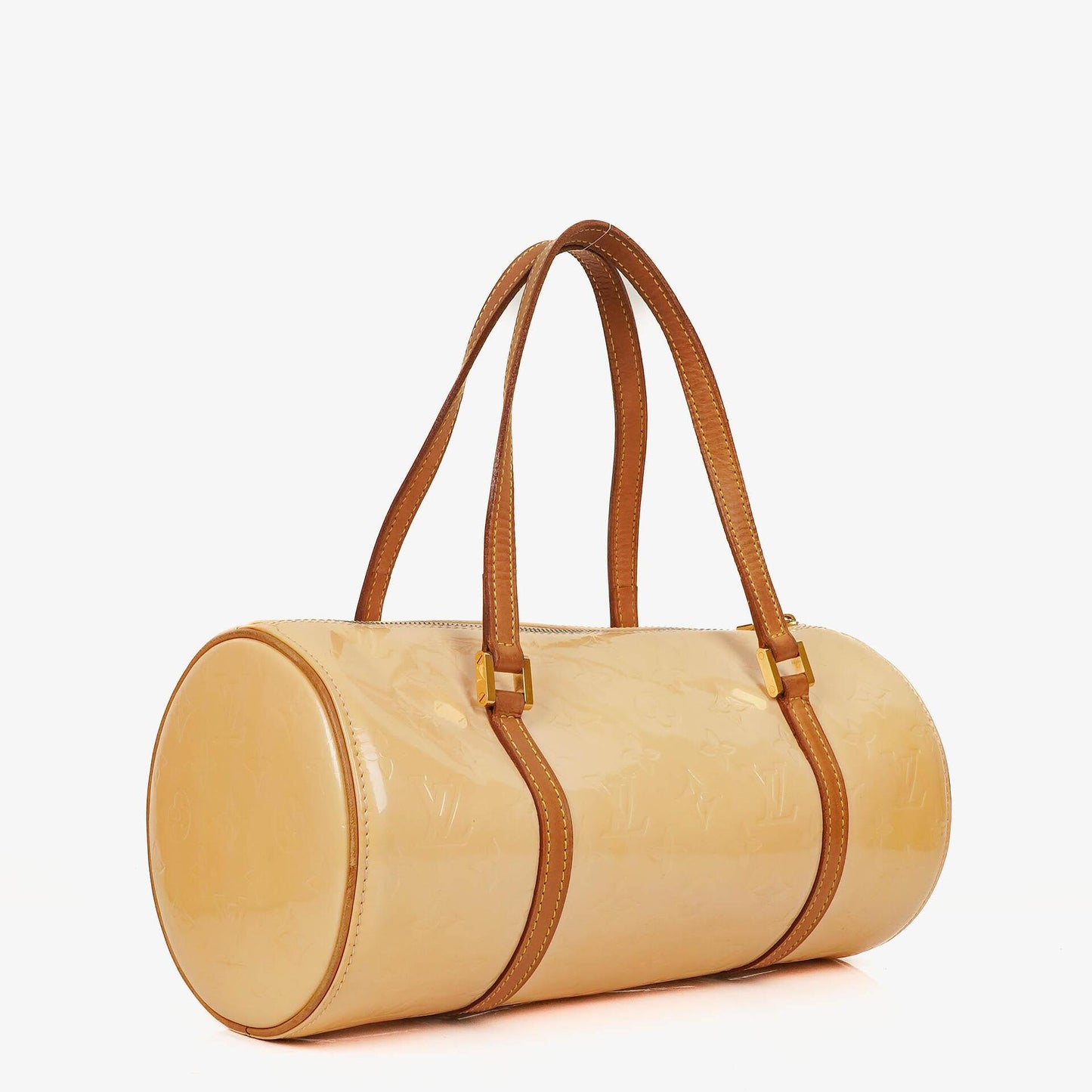 Louis Vuitton Papillon 30 Bedford Tasche aus cremebeigem Monogram Vernis Leder