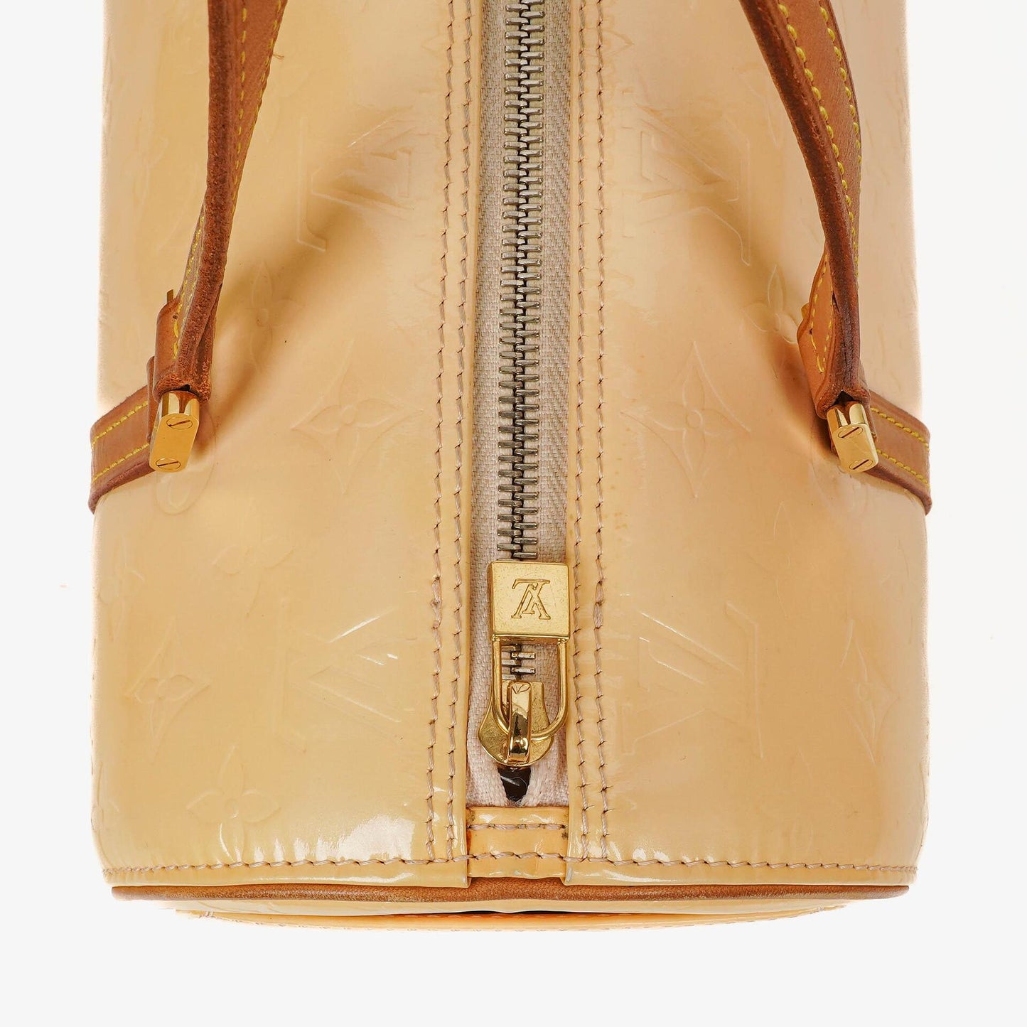 Louis Vuitton Papillon 30 Bedford Tasche aus cremebeigem Monogram Vernis Leder