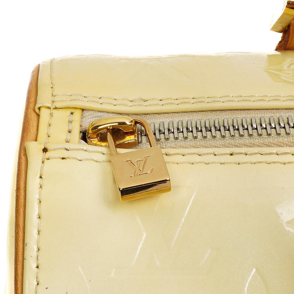 Louis Vuitton Papillon 30 Bedford Perle Monogram Vernis Leder Tasche