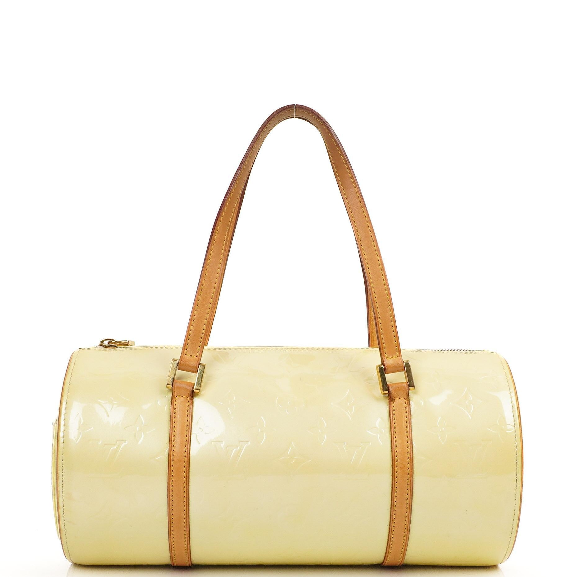 Louis Vuitton Papillon 30 Bedford Perle Monogram Vernis Leder Handtasche