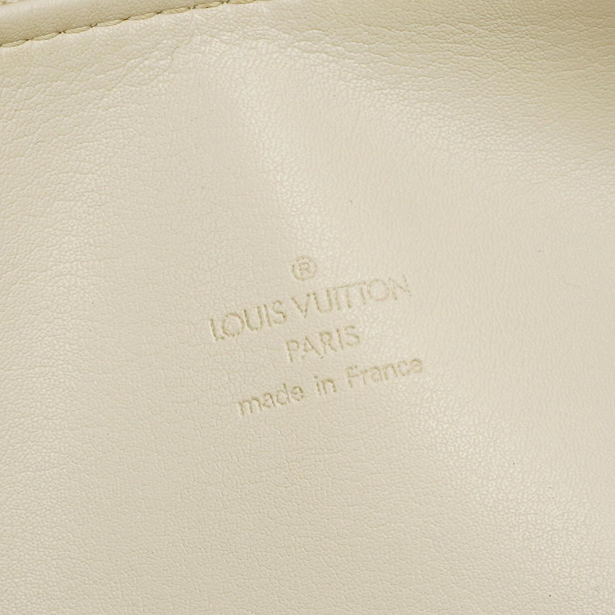 Louis Vuitton Papillon 30 Bedford Perle Monogram Vernis Leder Handtasche