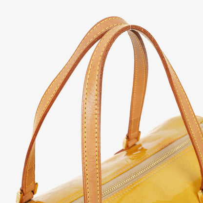 Louis Vuitton Papillon 30 Bedford Tasche aus gelbem Monogram Vernis Leder