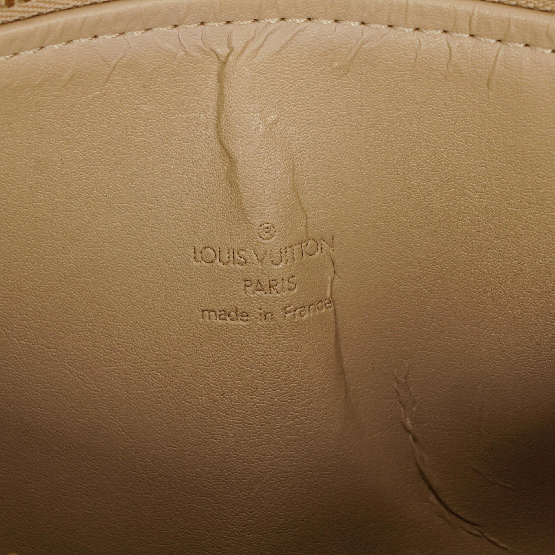 Louis Vuitton Papillon 30 Bedford Tasche aus gelbem Monogram Vernis Leder