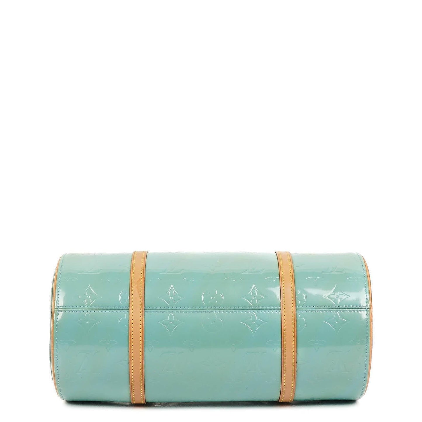 Louis Vuitton Papillon 30 Blau Monogram Vernis Leder Handtasche