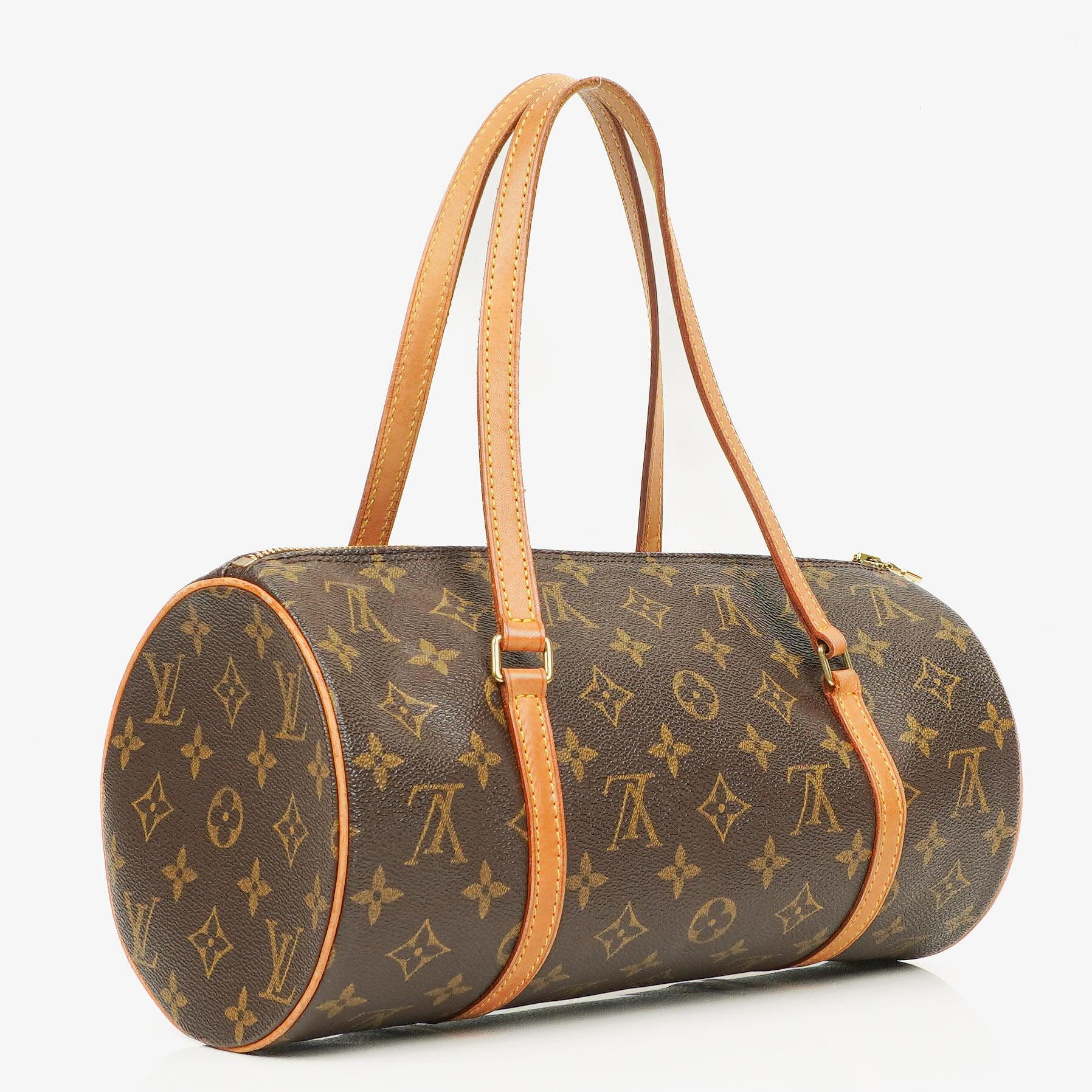 Louis Vuitton Papillon 30 Vintage Monogram Canvas Handtasche mit Mini Papillon Pochette