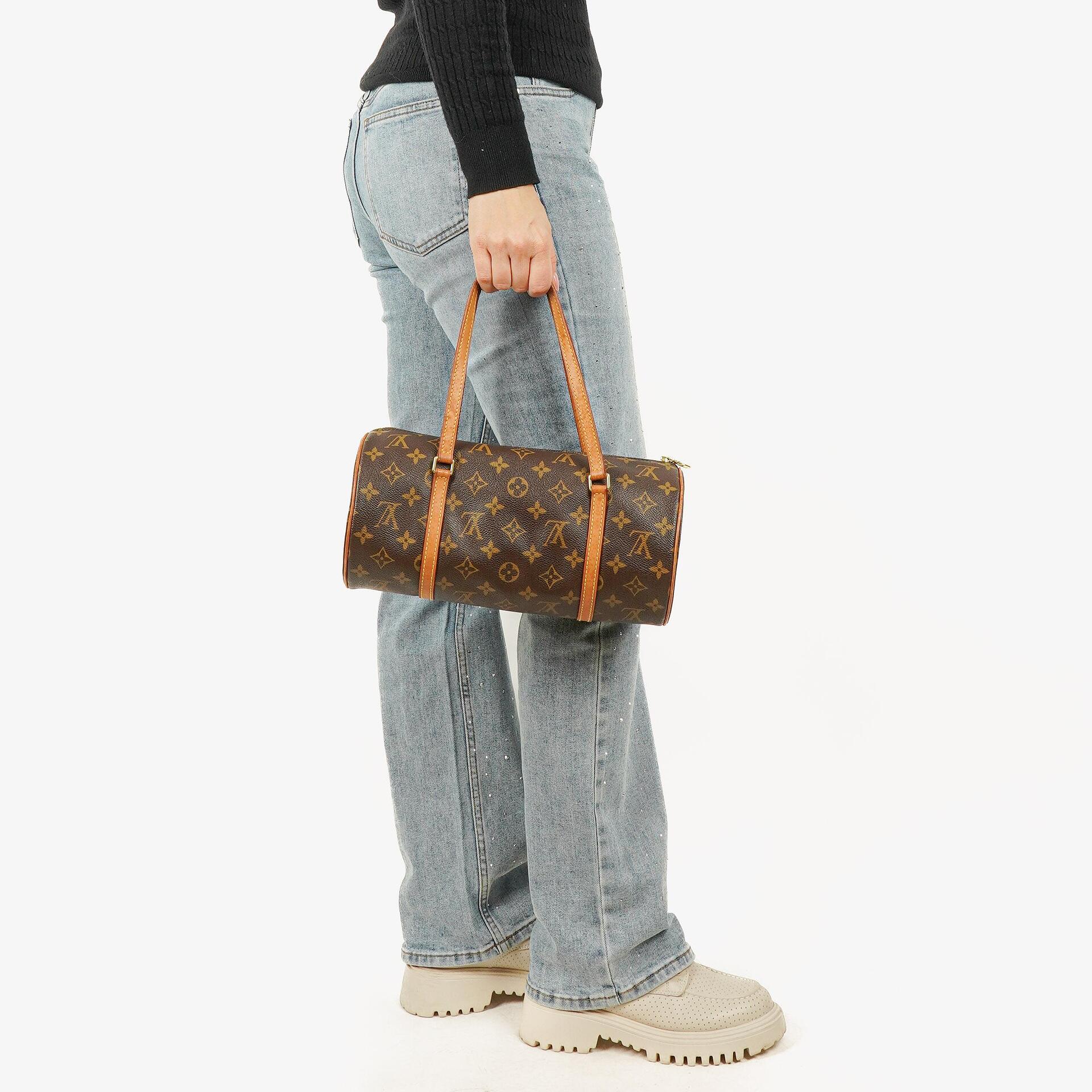 Louis Vuitton Papillon 30 Vintage Handtasche aus Monogram Canvas mit Mini Papillon Pochette