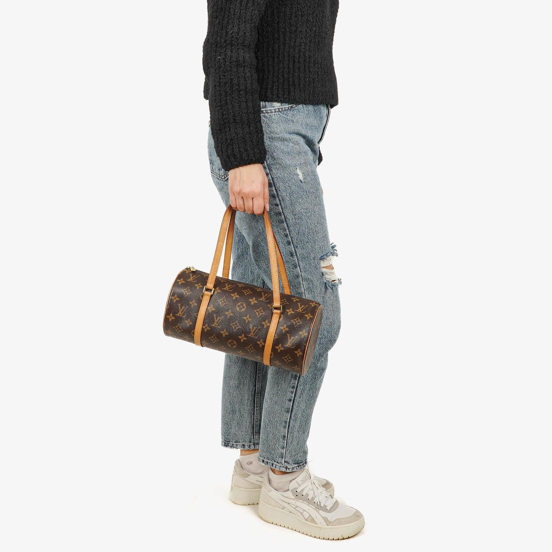 Louis Vuitton Papillon 30 Vintage Handtasche aus Monogram Canvas mit Mini Papillon Pochette