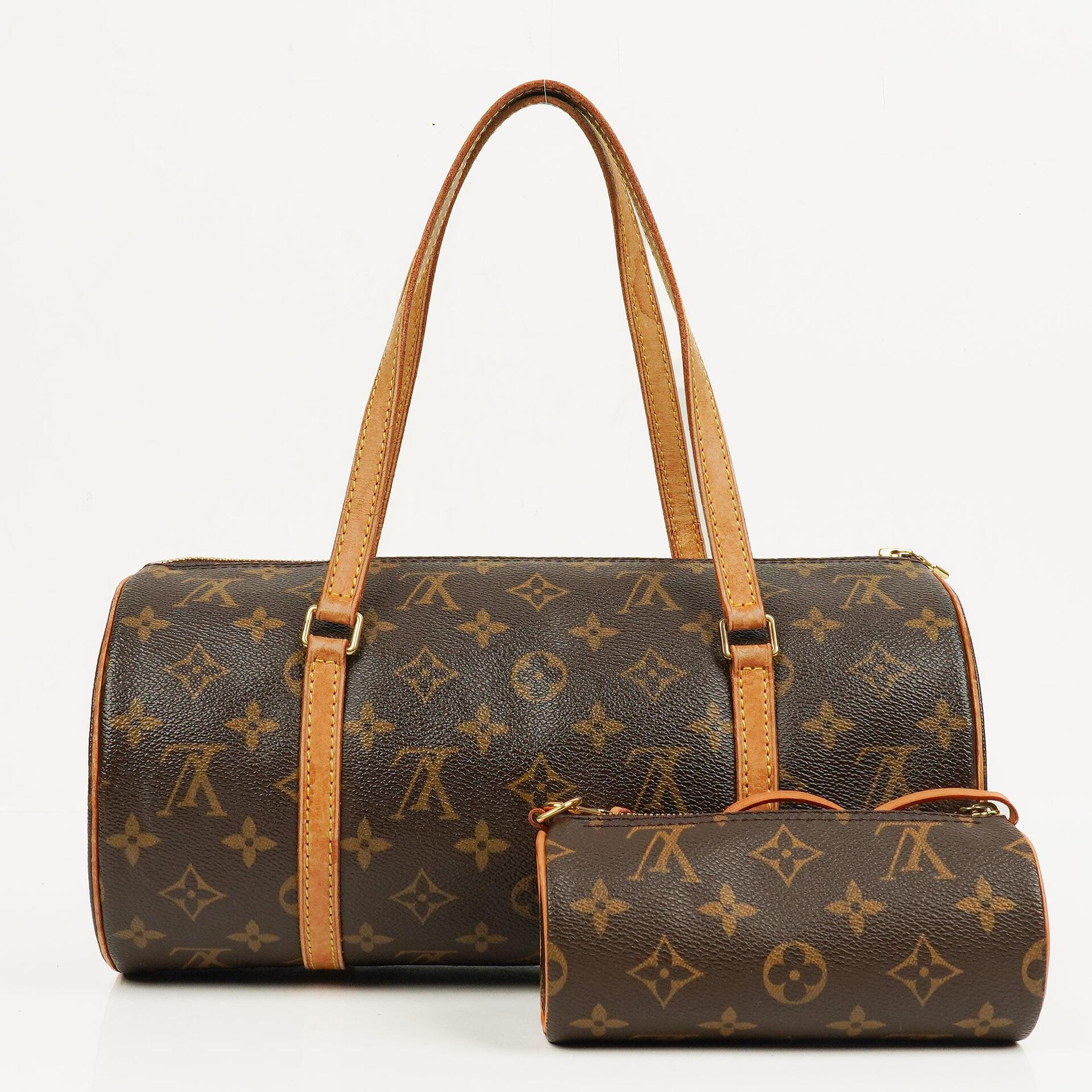 Louis Vuitton Papillon 30 Vintage Handtasche aus Monogram Canvas mit Mini Papillon Pochette