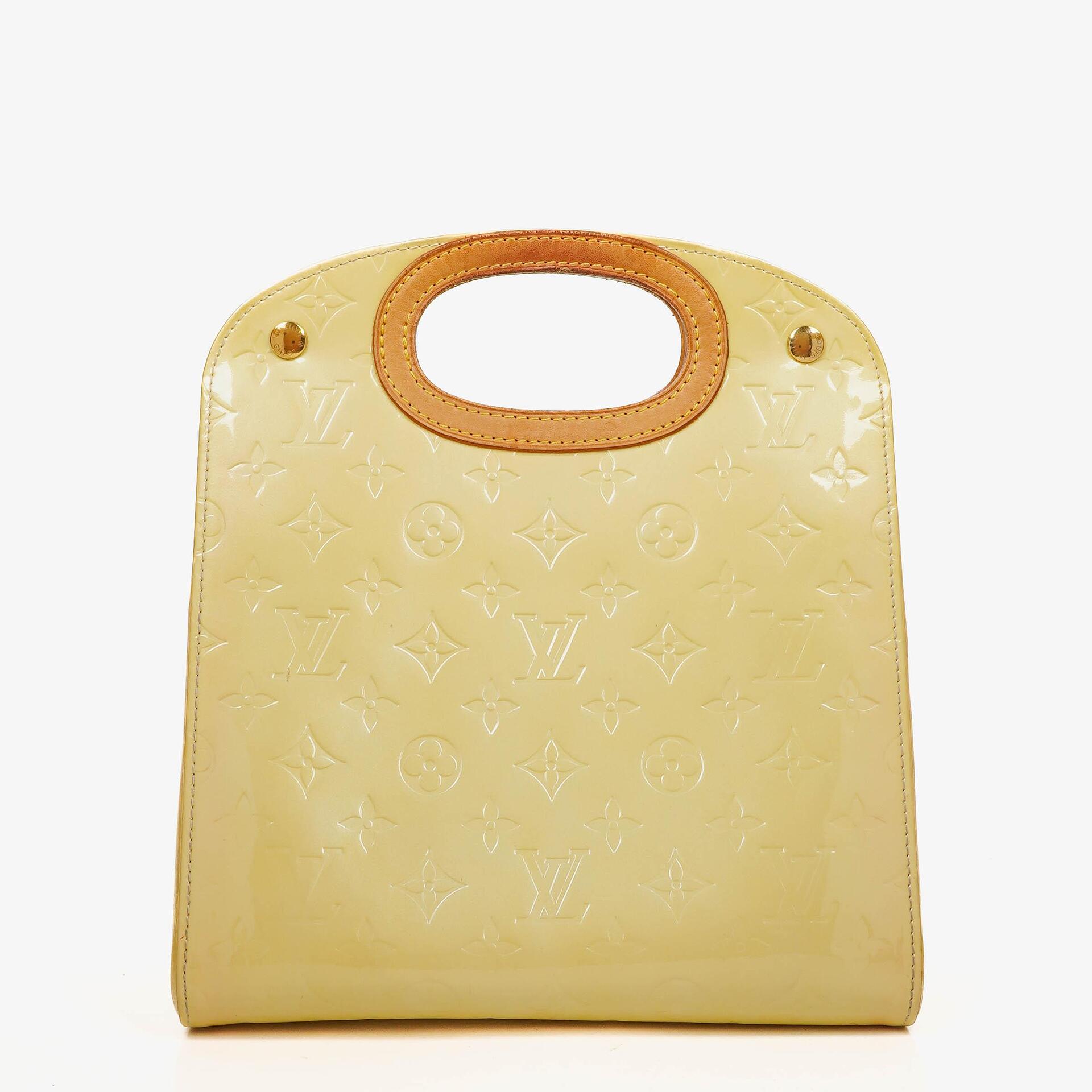 Louis Vuitton Maple Drive Tasche aus perlefarbenem Monogram Vernis