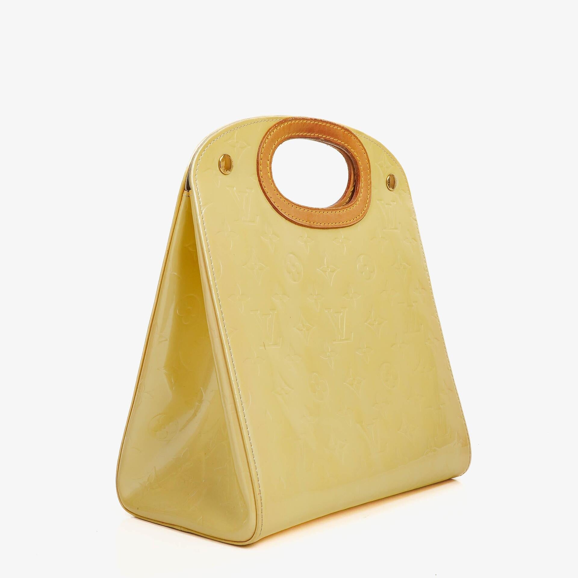 Louis Vuitton Maple Drive Tasche aus perlefarbenem Monogram Vernis
