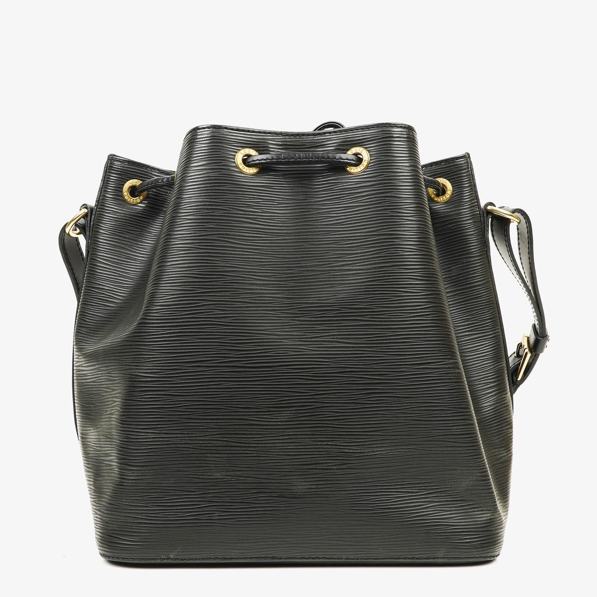 Louis Vuitton Petit Noé Schultertasche aus schwarzem Epi Leder