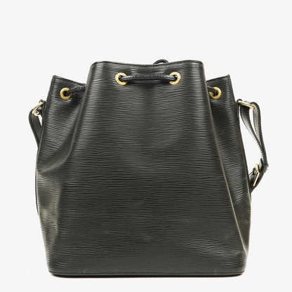 Louis Vuitton Petit Noé Schultertasche aus schwarzem Epi Leder