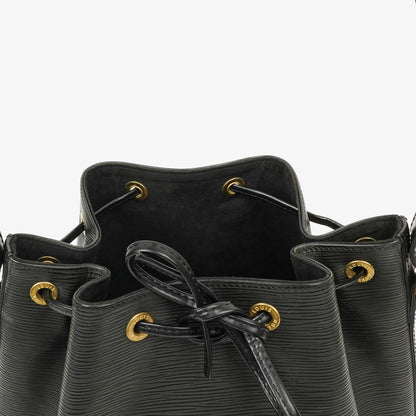 Louis Vuitton Petit Noé Schultertasche aus schwarzem Epi Leder