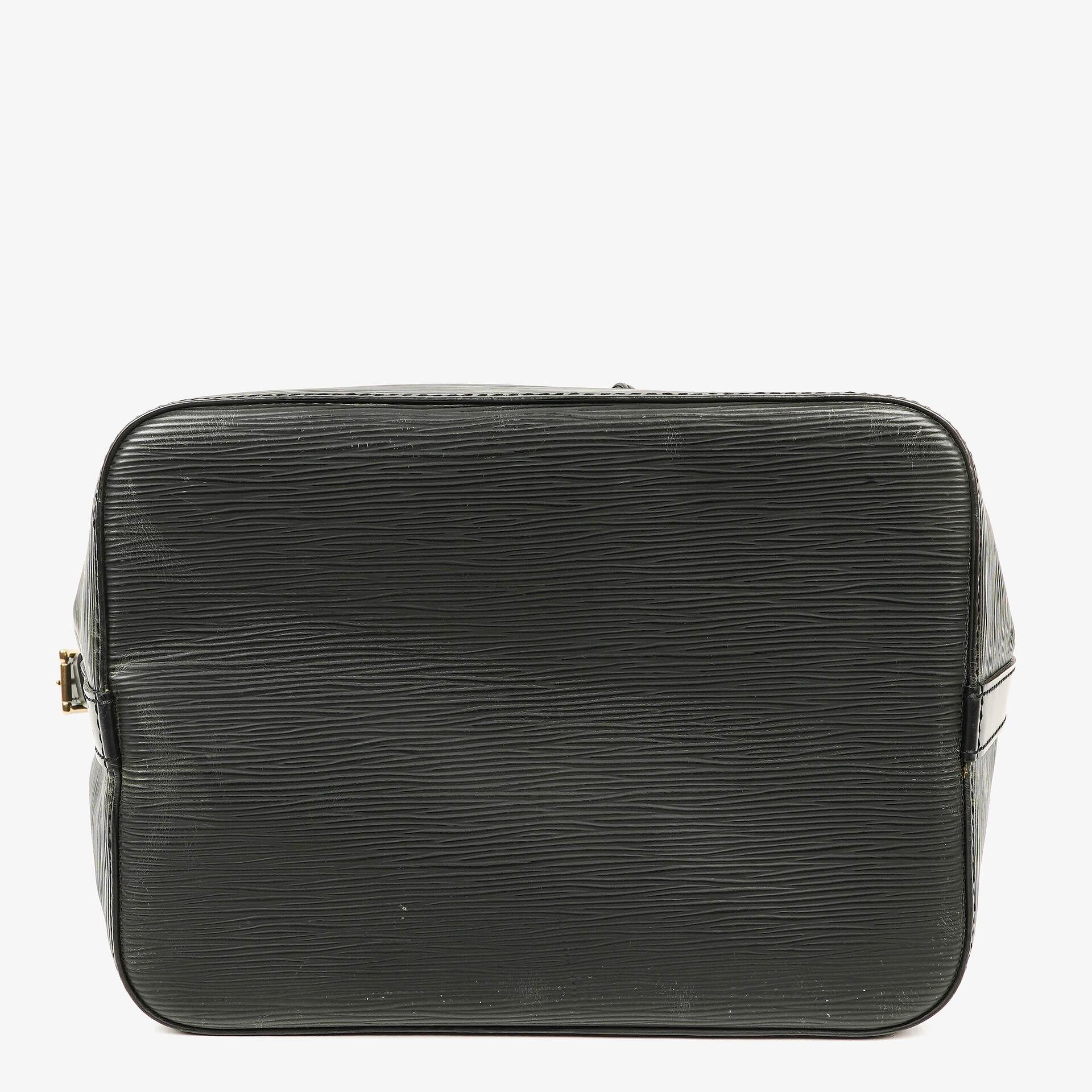 Louis Vuitton Petit Noé Schultertasche aus schwarzem Epi Leder