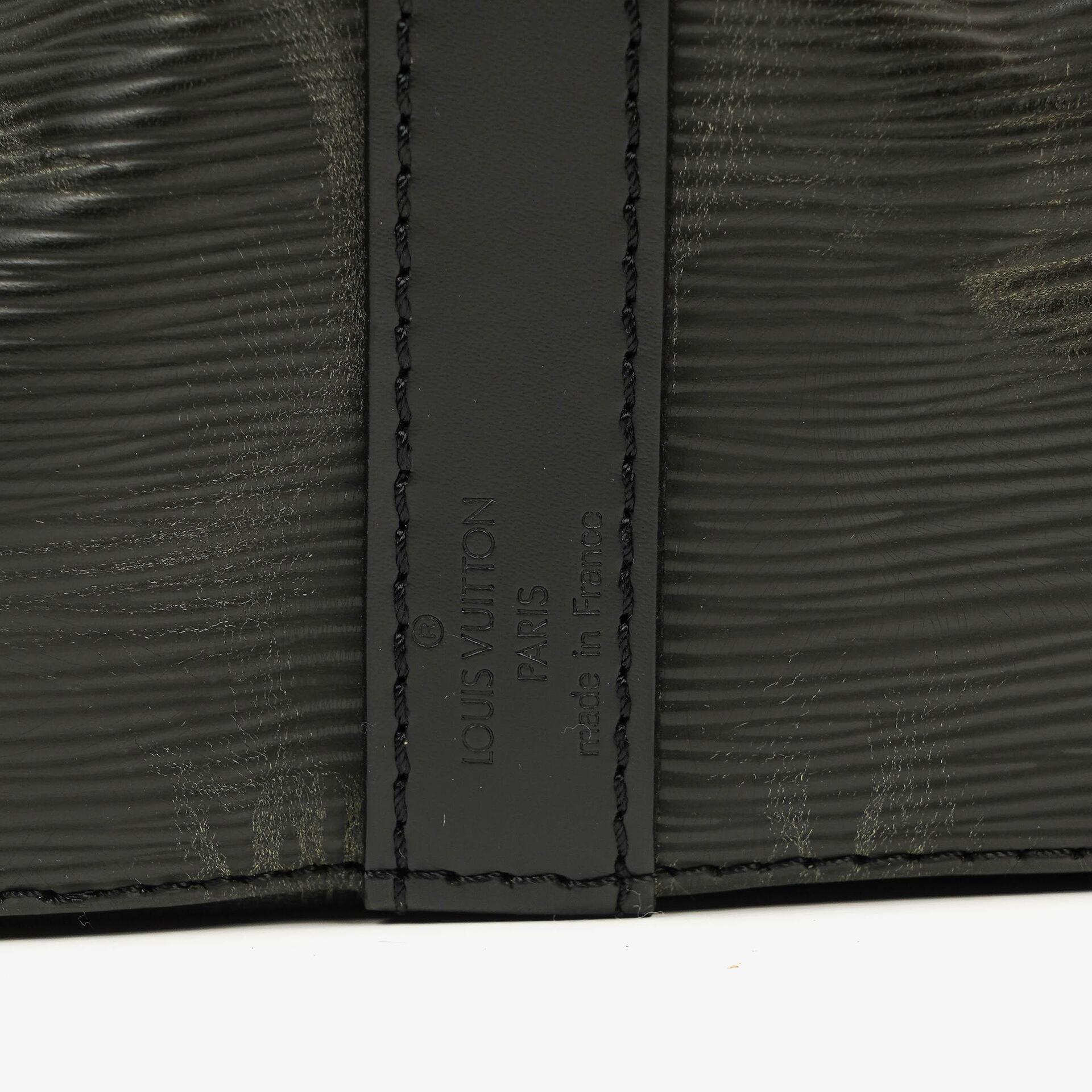 Louis Vuitton Petit Noé Schultertasche aus schwarzem Epi Leder