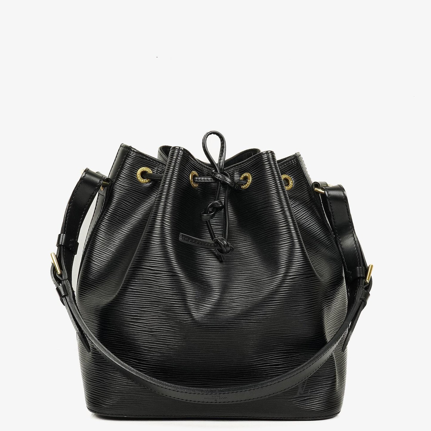 Louis Vuitton Petit Noé Schultertasche aus schwarzem Epi-Leder