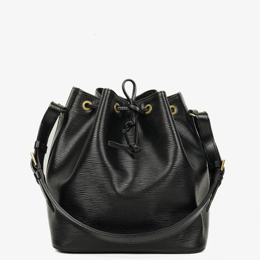 Louis Vuitton Petit Noé Schultertasche aus schwarzem Epi-Leder
