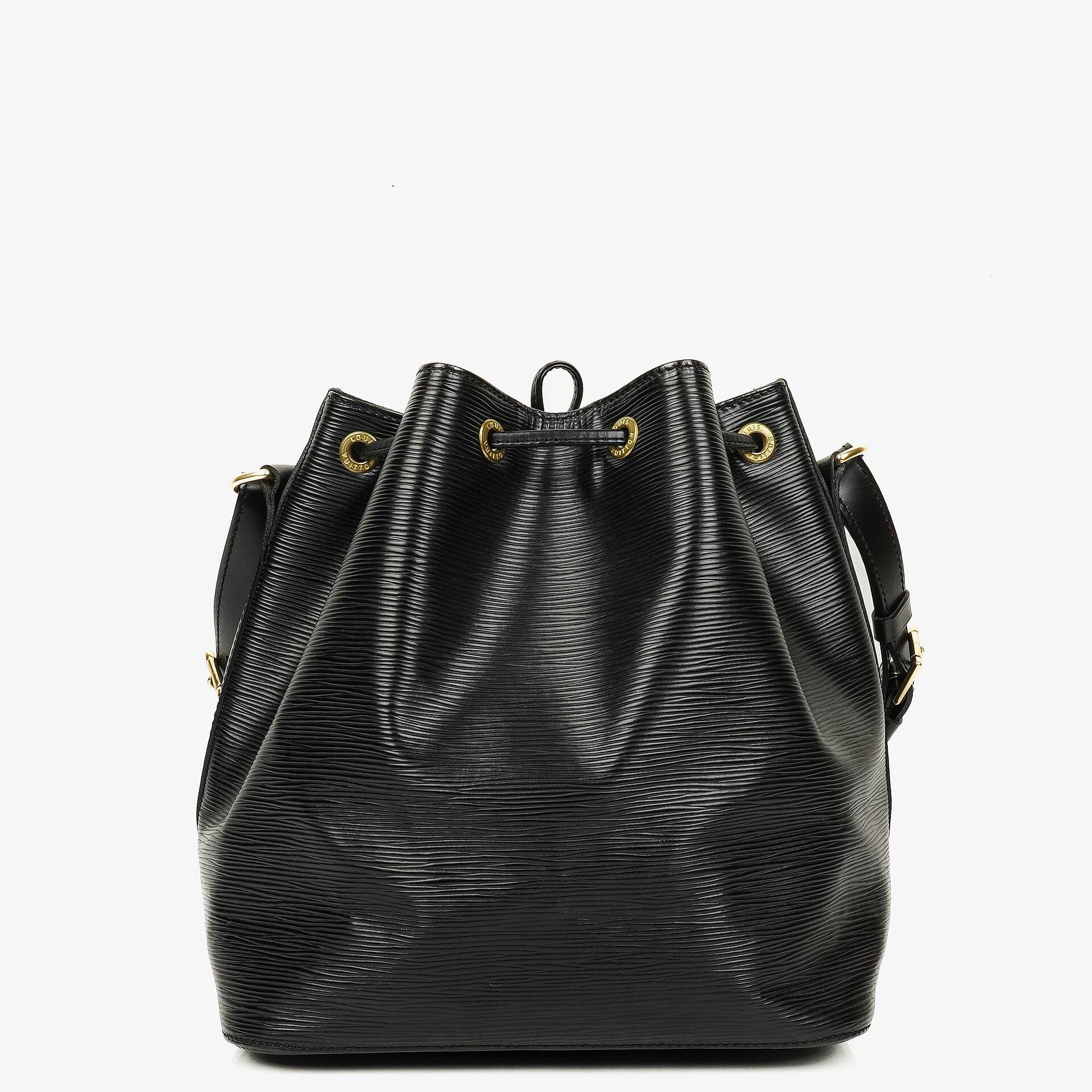 Louis Vuitton Petit Noé Schultertasche aus schwarzem Epi-Leder