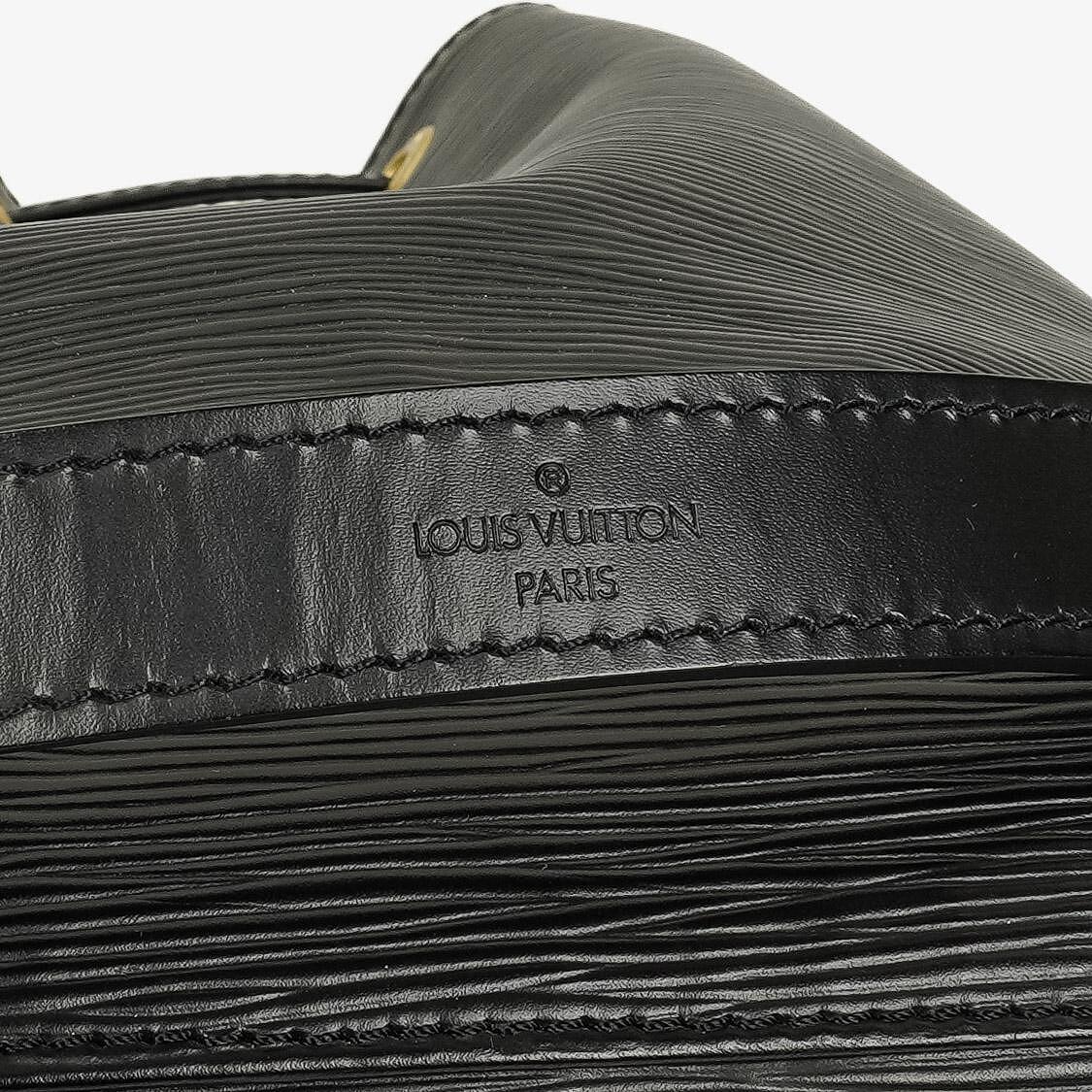 Louis Vuitton Petit Noé Schultertasche aus schwarzem Epi-Leder
