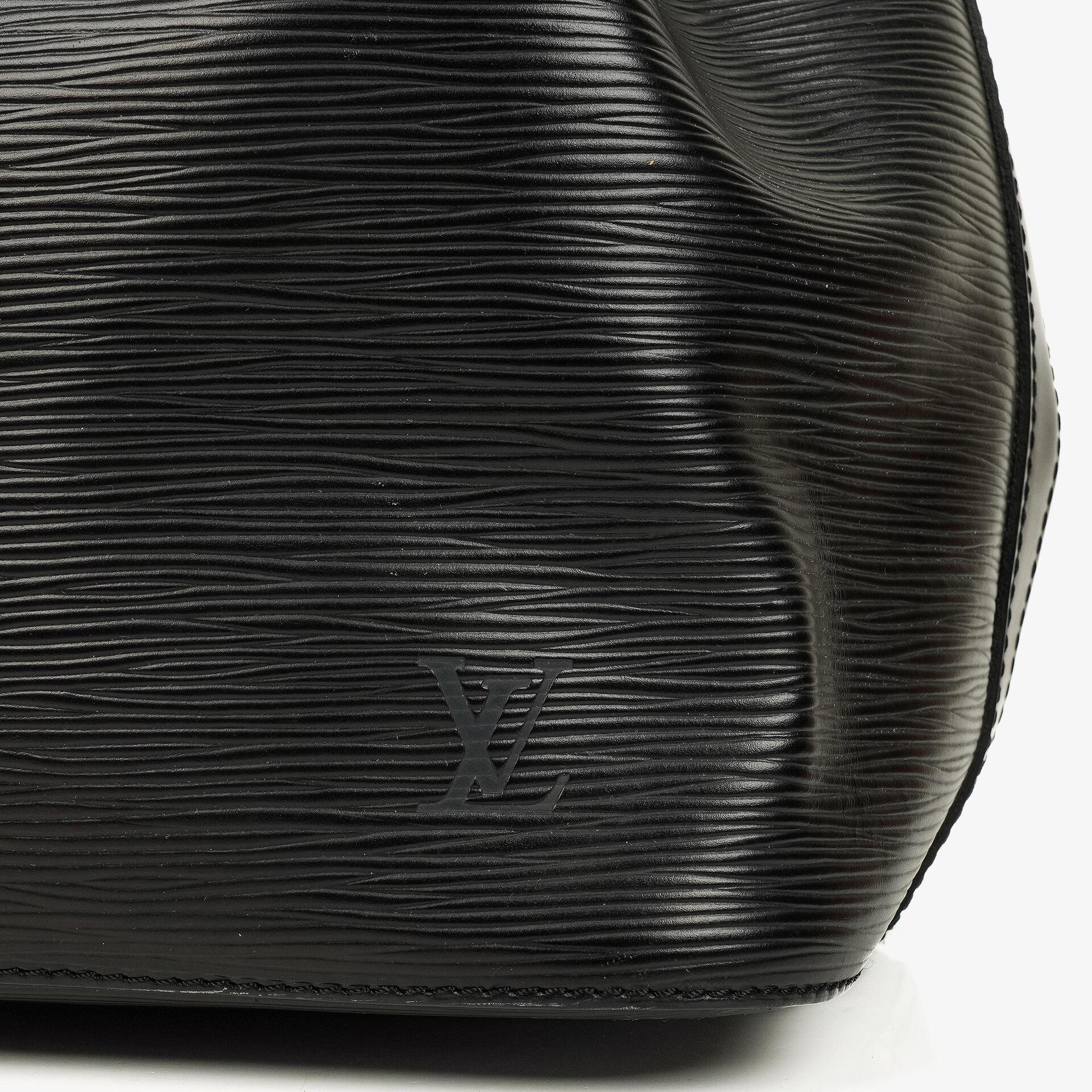 Louis Vuitton Petit Noé Schultertasche aus schwarzem Epi-Leder