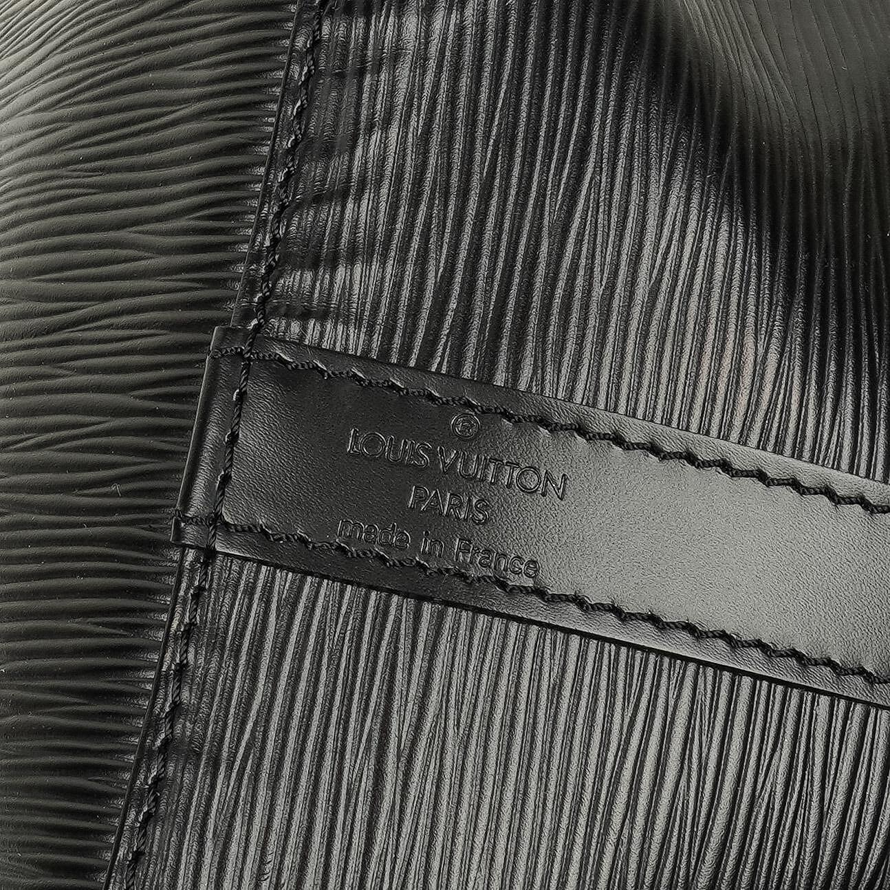 Louis Vuitton Petit Noé Schultertasche aus schwarzem Epi-Leder
