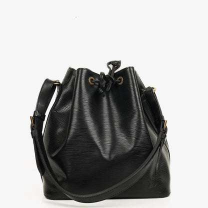 Louis Vuitton Petit Noé Schultertasche aus schwarzem Epi-Leder