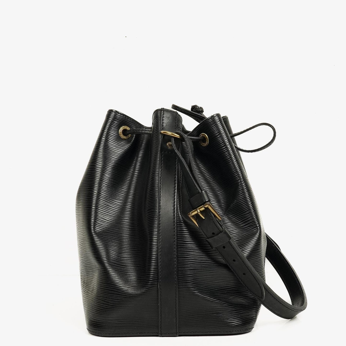 Louis Vuitton Petit Noé Schultertasche aus schwarzem Epi-Leder