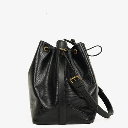 Louis Vuitton Petit Noé Schultertasche aus schwarzem Epi-Leder