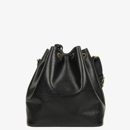 Louis Vuitton Petit Noé Schultertasche aus schwarzem Epi-Leder