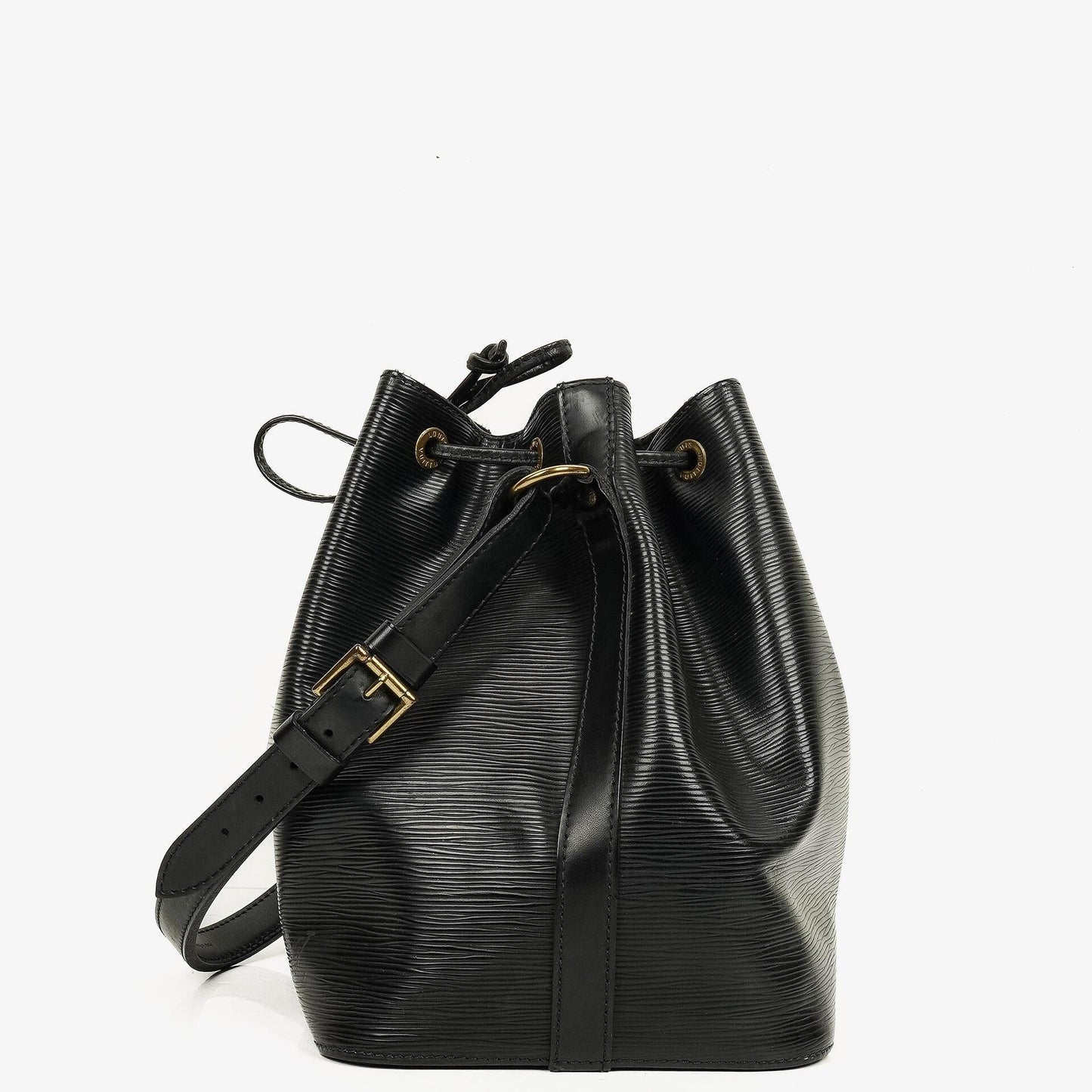 Louis Vuitton Petit Noé Schultertasche aus schwarzem Epi-Leder