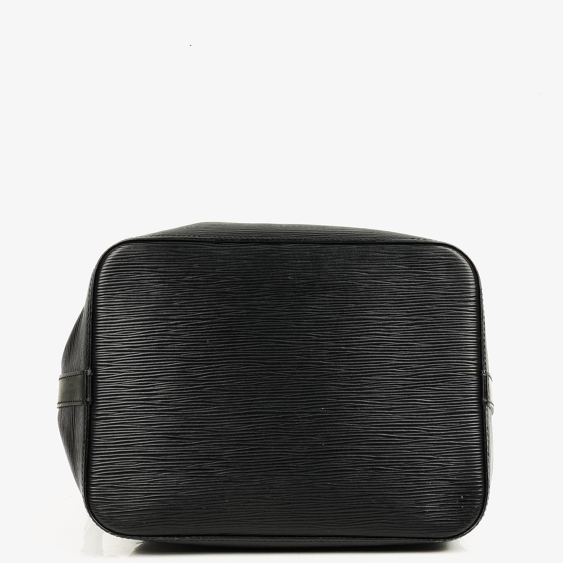 Louis Vuitton Petit Noé Schultertasche aus schwarzem Epi-Leder