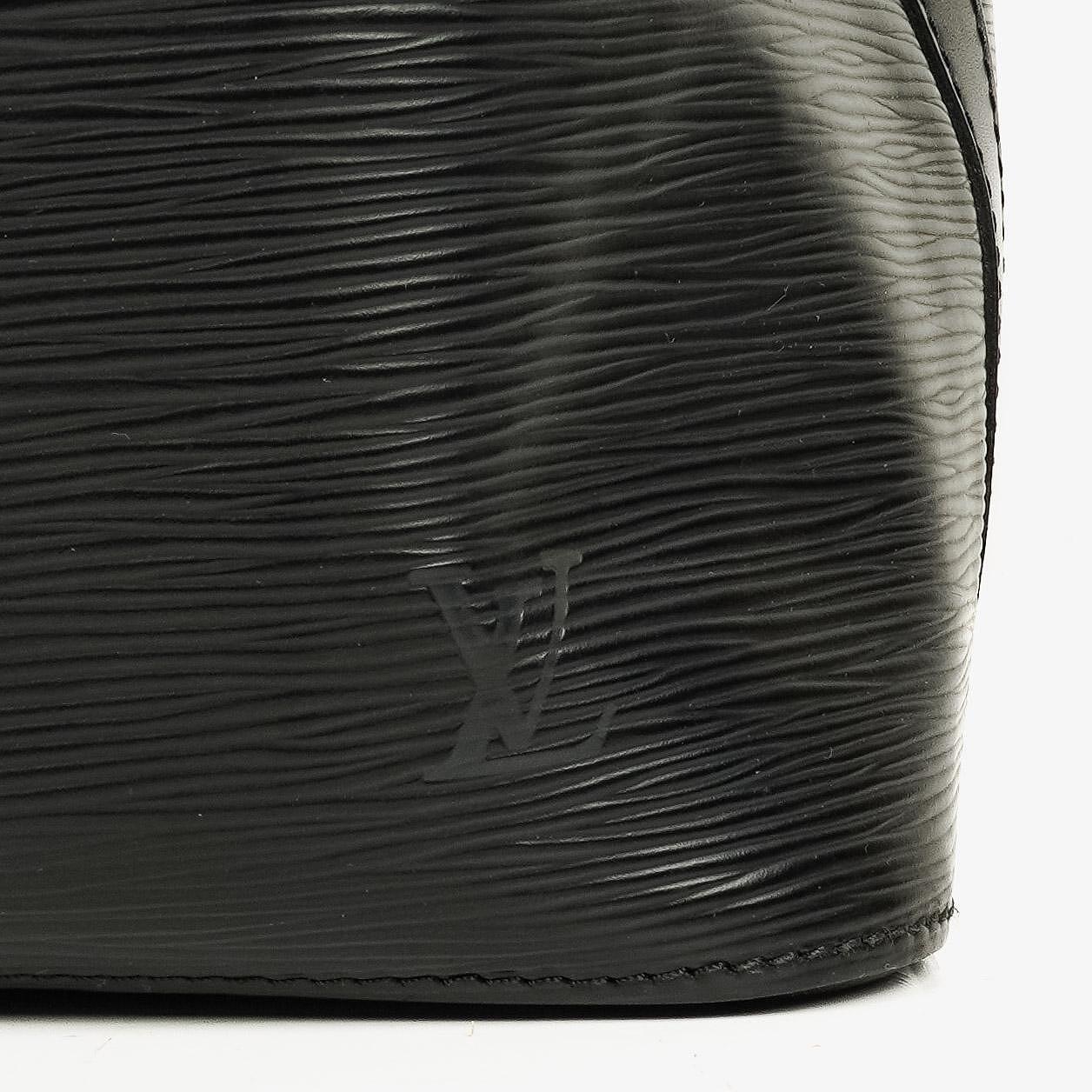 Louis Vuitton Petit Noé Schultertasche aus schwarzem Epi-Leder