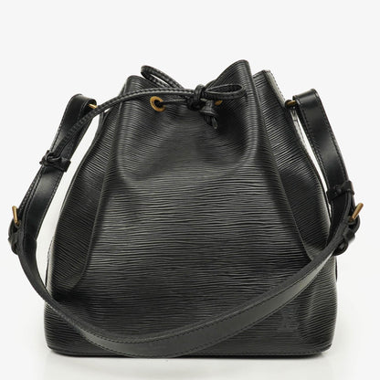 Louis Vuitton Petit Noé Schultertasche aus schwarzem Epi Leder