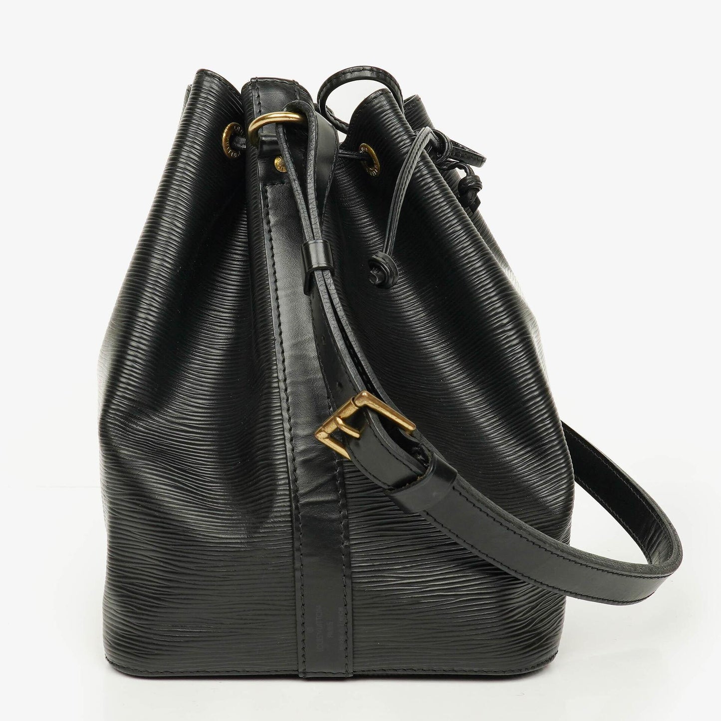 Louis Vuitton Petit Noé Schultertasche aus schwarzem Epi Leder