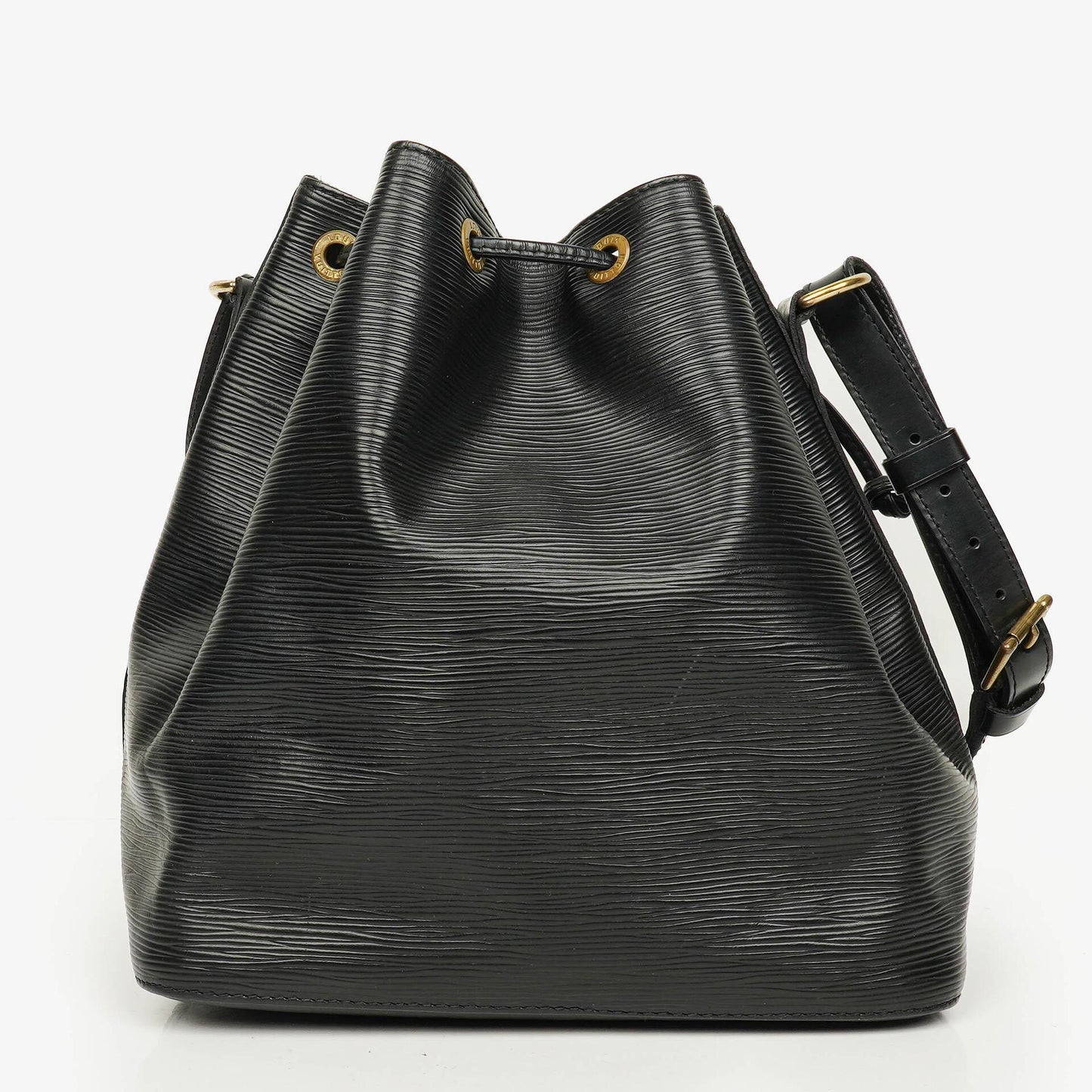 Louis Vuitton Petit Noé Schultertasche aus schwarzem Epi Leder