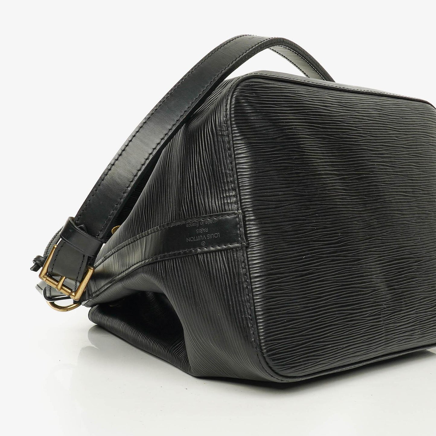 Louis Vuitton Petit Noé Schultertasche aus schwarzem Epi Leder