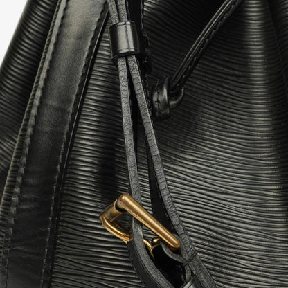 Louis Vuitton Petit Noé Schultertasche aus schwarzem Epi Leder