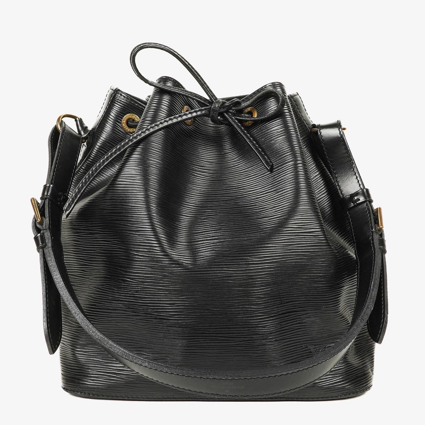 Louis Vuitton Petit Noé Schultertasche aus schwarzem Epi Leder