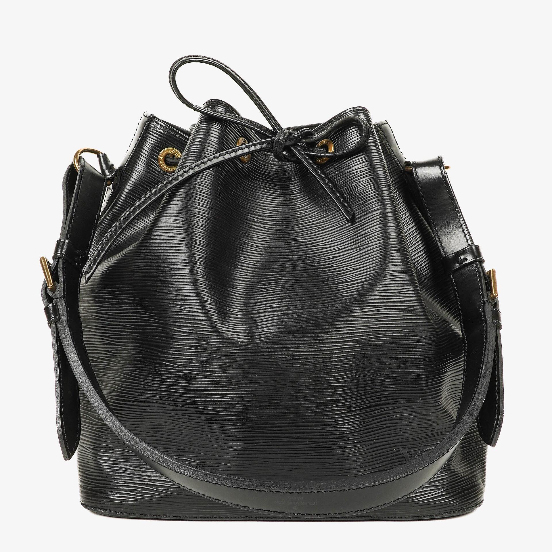 Louis Vuitton Petit Noé Schultertasche aus schwarzem Epi Leder