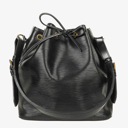 Louis Vuitton Petit Noé Schultertasche aus schwarzem Epi Leder