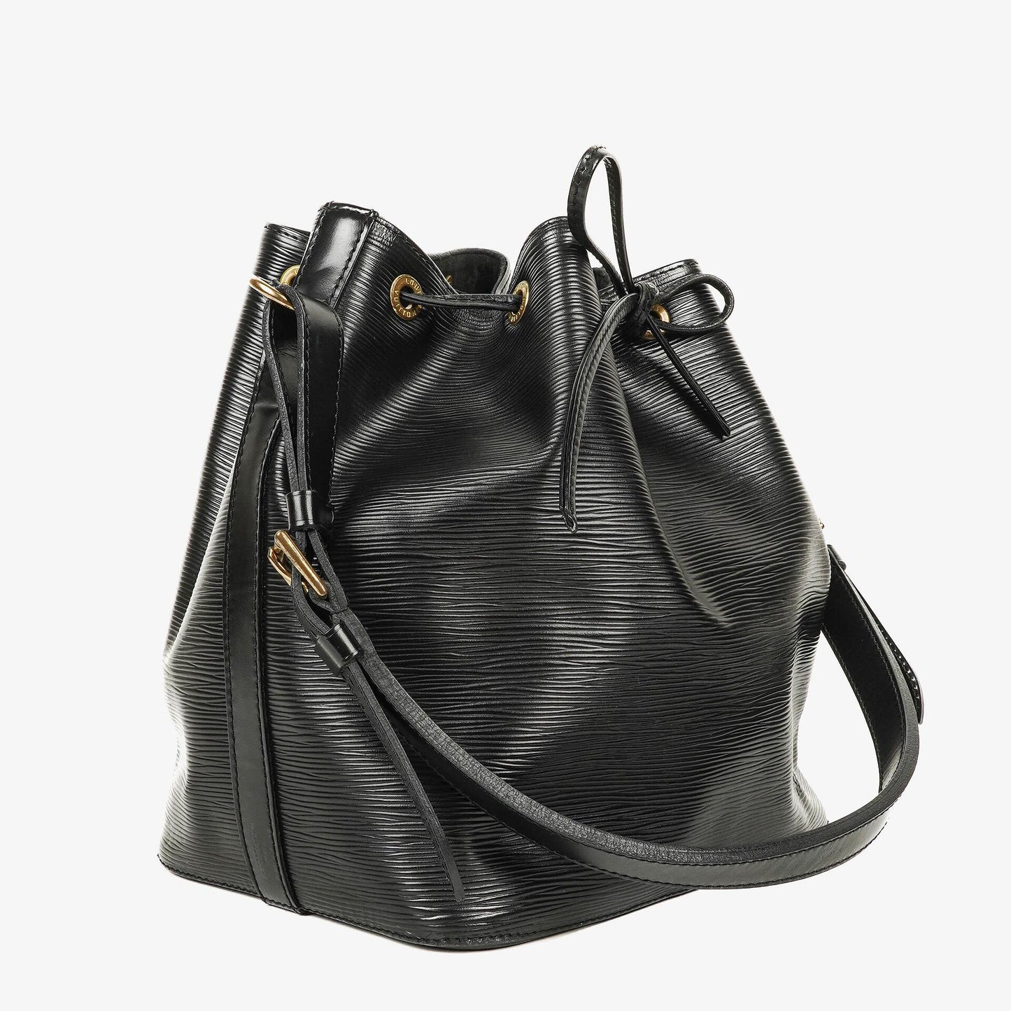 Louis Vuitton Petit Noé Schultertasche aus schwarzem Epi Leder