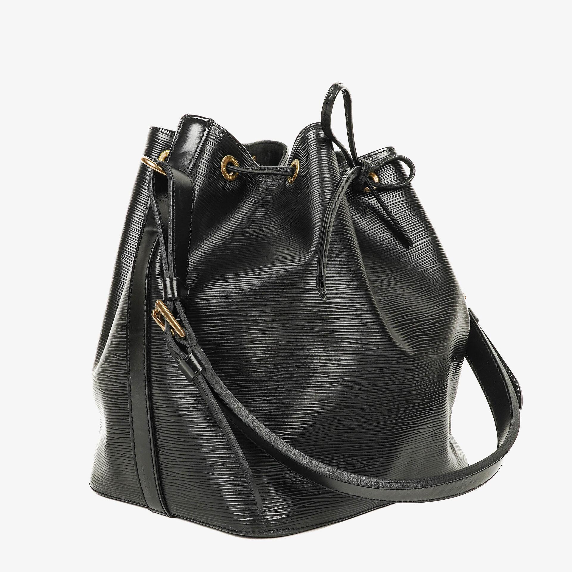 Louis Vuitton Petit Noé Schultertasche aus schwarzem Epi Leder